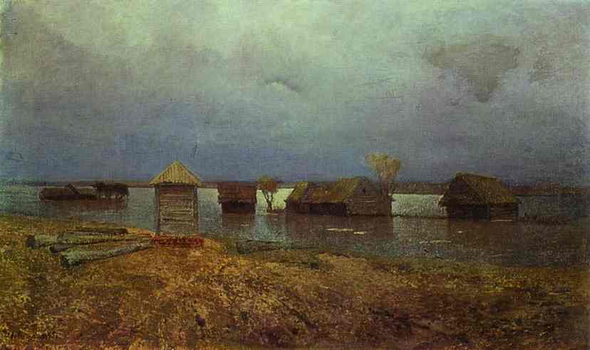 Oil painting:High Waters. 1885