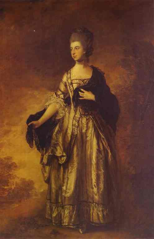 Oil painting:Isabella, Viscountess Molyneux. 1769