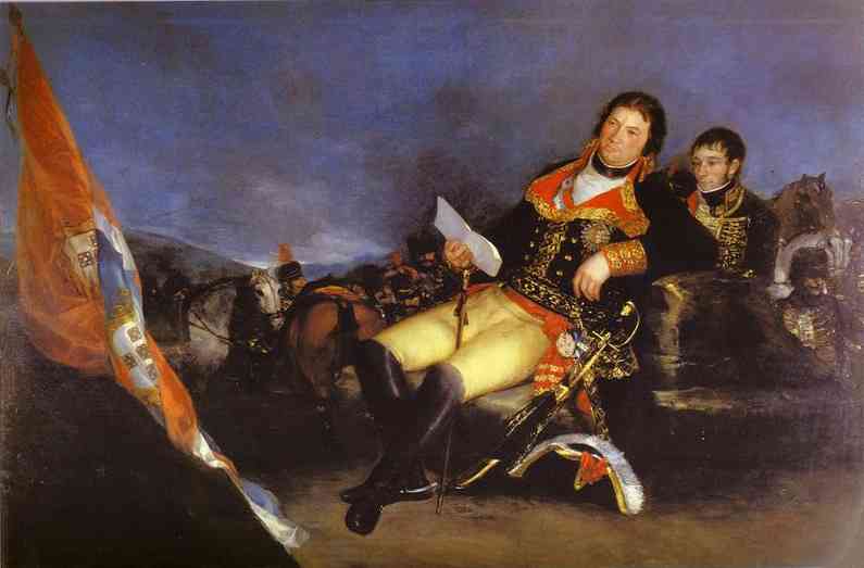 Oil painting:Manuel Godoy, Duke of Alcudia, Prince of the Peace. 1801