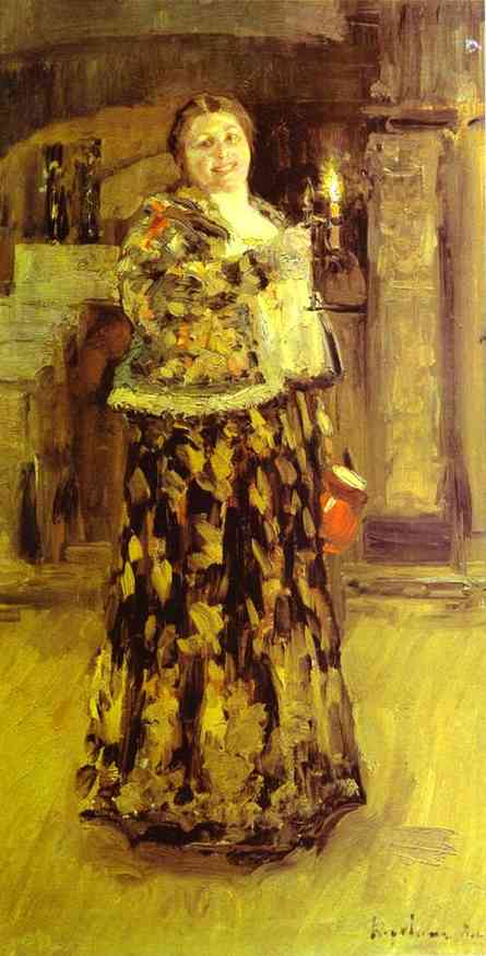 Oil painting: Mistress of the House. 1896