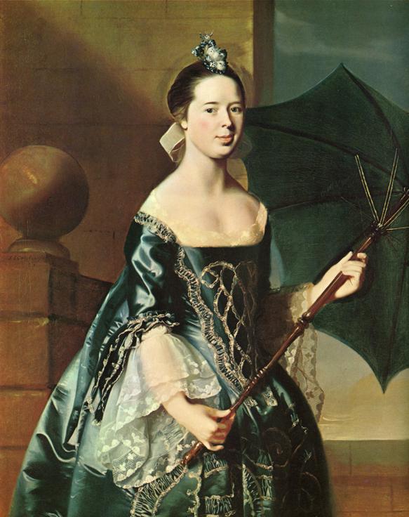 Oil painting:Mrs. Benjamin Pickman (Mary Toppan). 1763