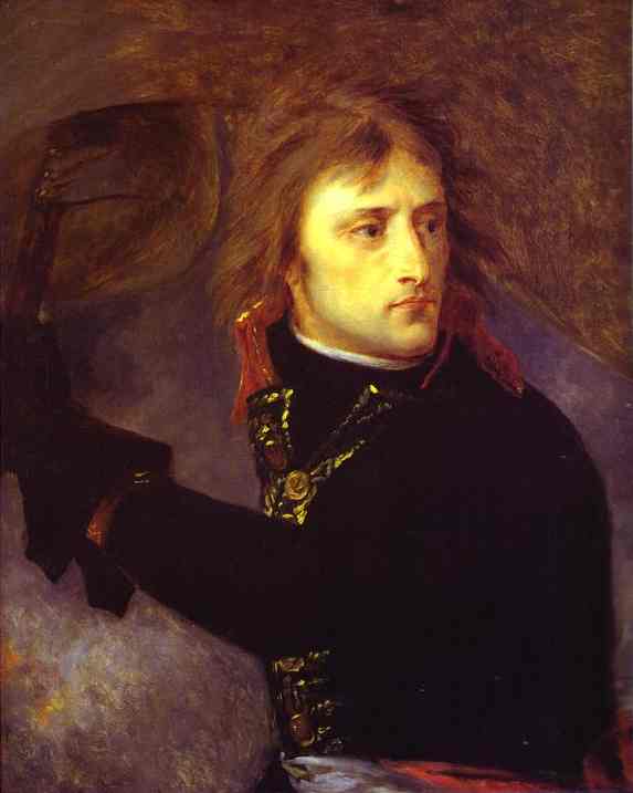 Oil painting:Napoleon at Arcola. 1796