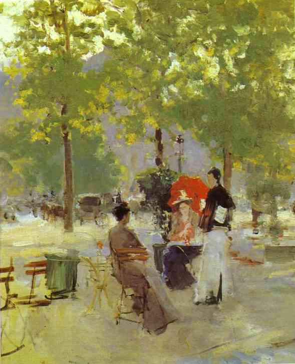 Oil painting: Parisian Cafe. Late 1890