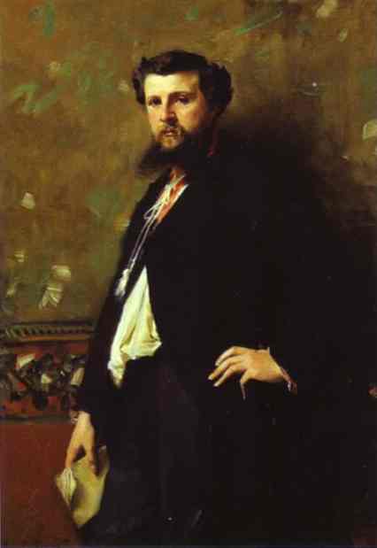 Oil painting:Portrait of Edouard Pailleron. 1879