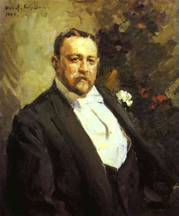 Oil painting: Portrait of Ivan Morozov. 1903
