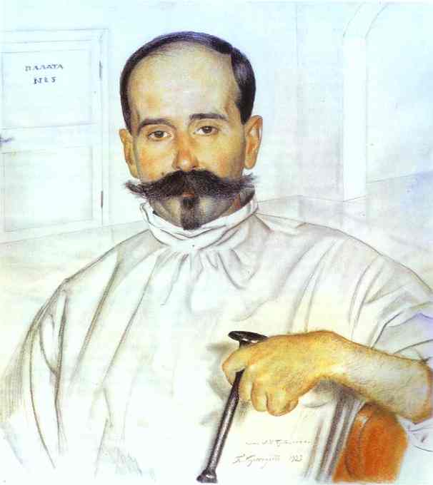 Oil painting: Portrait of Lazar Ivanovich Bublichenko. 1923