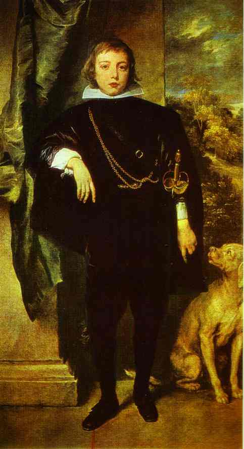 Oil painting:Prince Rupert von der Pfalz. 1631