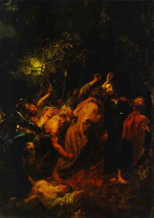 Oil painting:The Arrest of Christ.