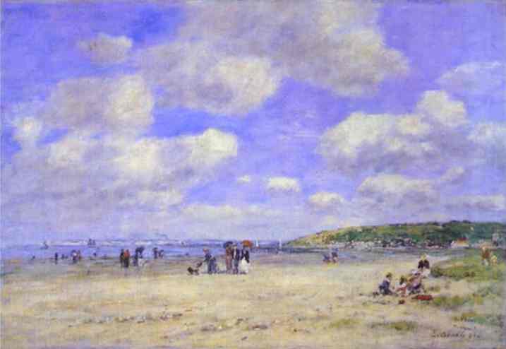 Oil painting:The Beach at Tourg