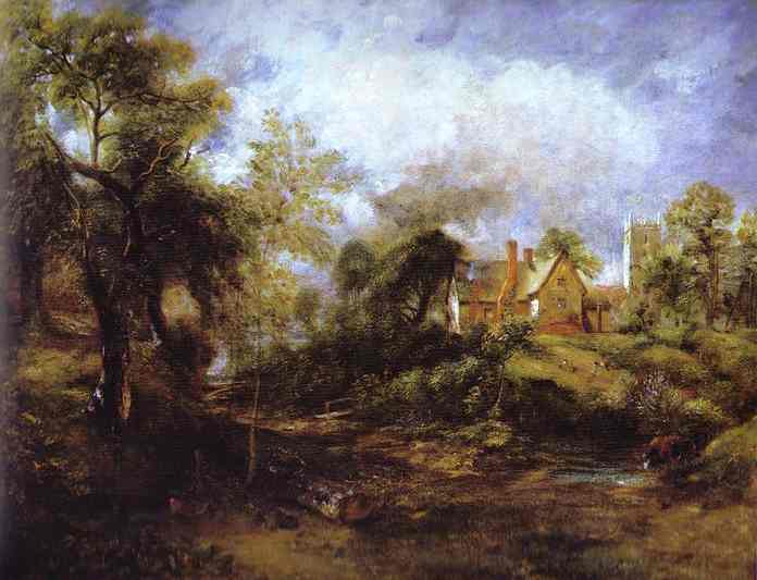 Oil painting:The Glebe Farm. 1830