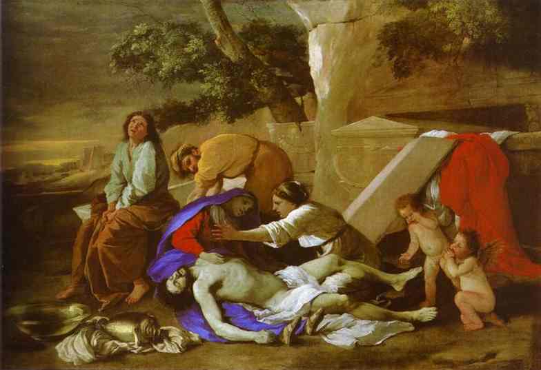 Oil painting:The Lamentation over Christ. 1627
