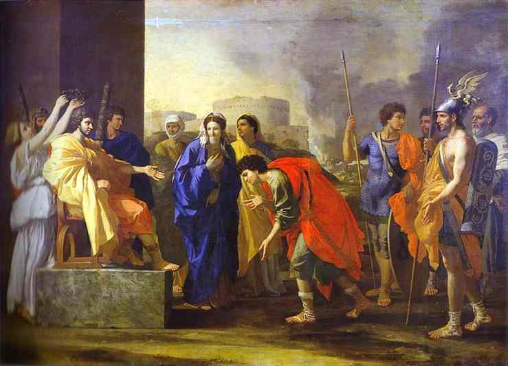 Oil painting:The Noble Deed of Scipio. 1640