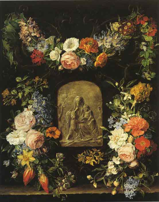 Oil painting for sale:Blumenkranz, 1834