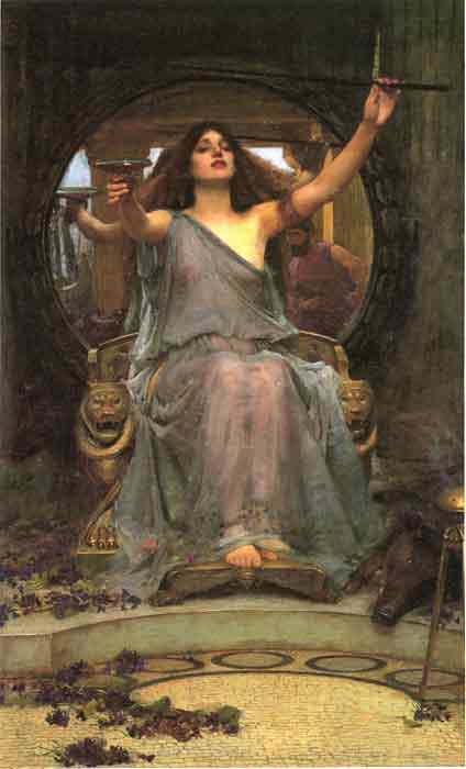 Oil painting for sale:Circe offering the Cup to Ulysses, 1891