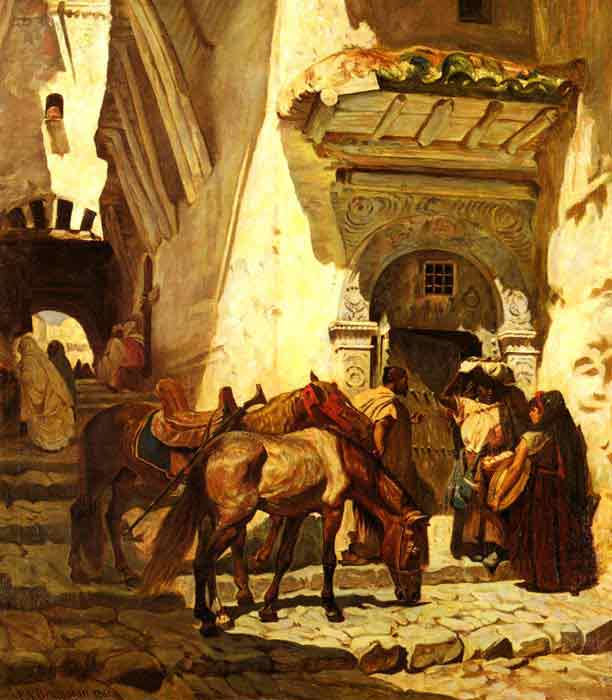 Oil painting for sale:Near The Kasbah, 1881