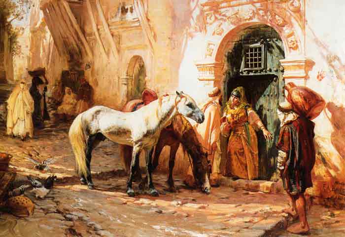 Oil painting for sale:Scene in Morocco, 1885