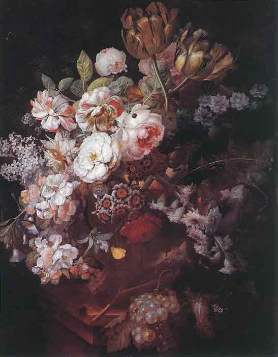 Oil painting for sale:Vase with Flowers, 1726