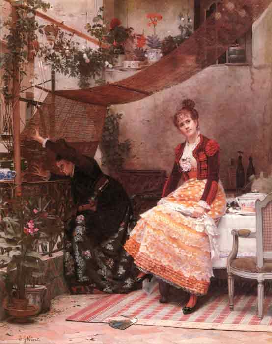 Oil painting for sale:Viendra T il ? [Why Comes He Not ?]