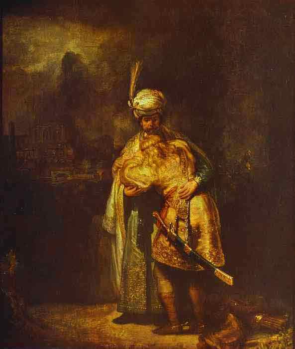 Departing of David and Jonathan. 1642