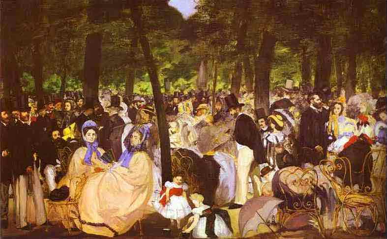 Music in the Tuileries Gardens. 1862