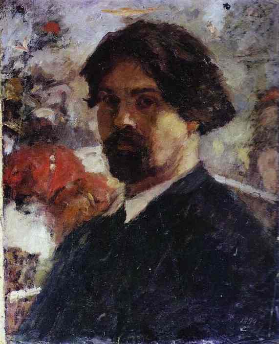 Oil painting:Self-Portrait. 1894