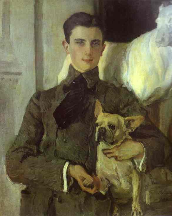 Oil painting:Portrait of Count Felix Sumarokov-Elstone, later Prince Yusupov. 1903