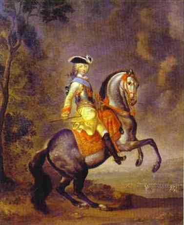 Oil painting:Portrait of Grand Duke Peter Fedorovich (Later Emperor Peter III).