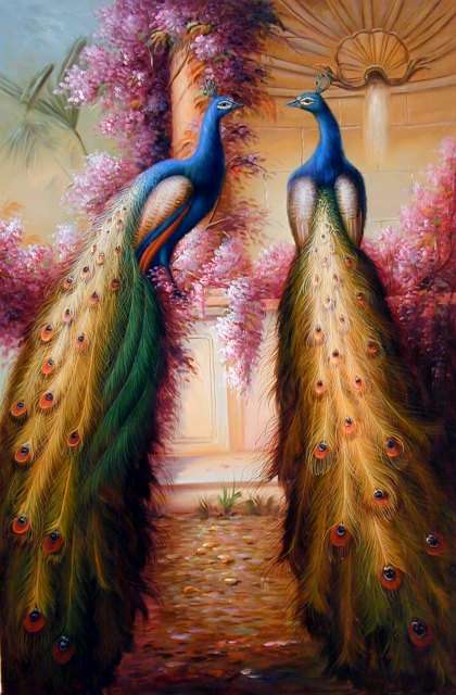 Oil painting for sale:birds-034