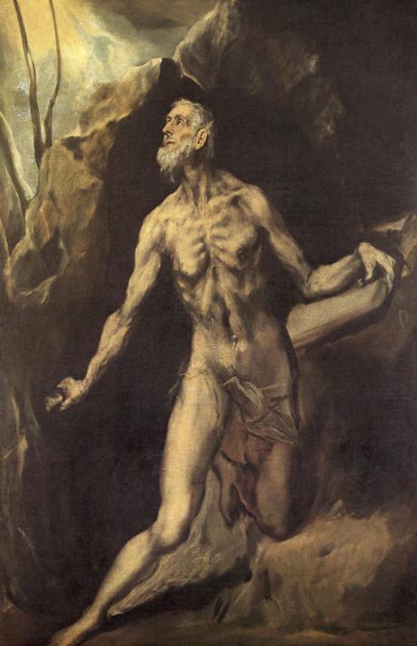 Oil painting:St. Jerome. c.1610-1614