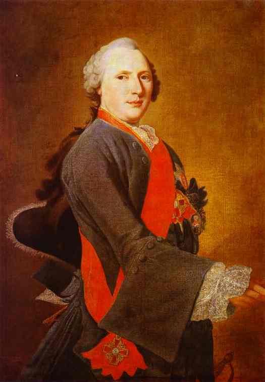 Oil painting:Portrait of Count J. E. Sievers. Mid XVIII century