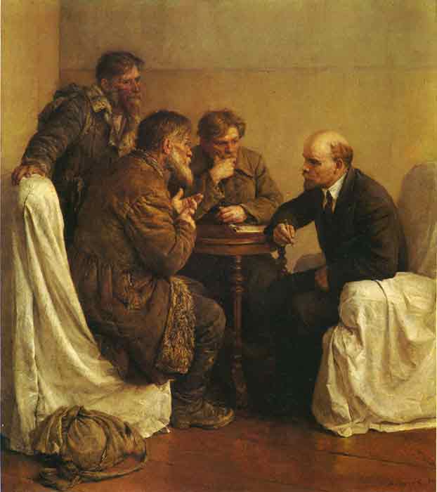 Oil painting for sale:A Visit to Lenin, 1950