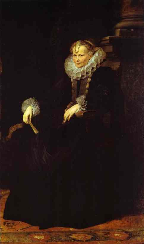 Oil painting:Portrait of a Genoese Noblewoman. 1622