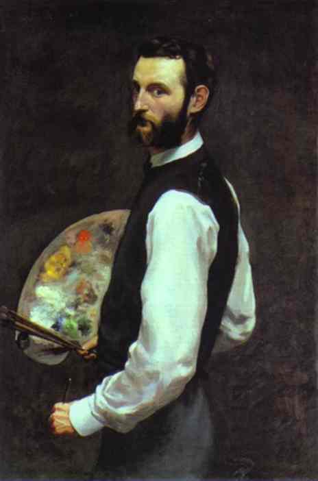 Oil painting:Self-Portrait. 1865