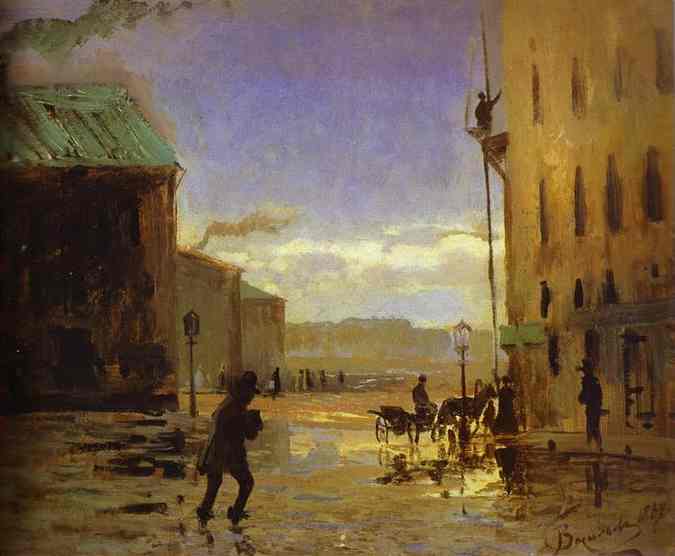 Oil painting:After a Rain. 1867