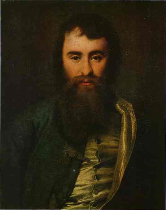 Oil painting:Portrait of A. I. Borisov. 1788