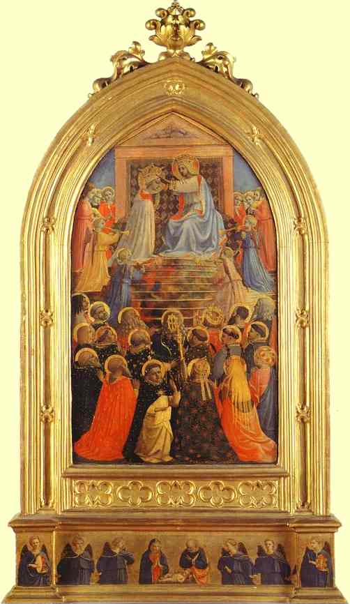 Oil painting:Annunciation and Adoration of the Magi. Before 1434