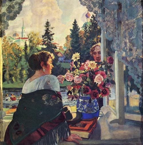 Oil painting: By Window. 1921