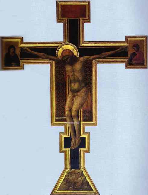 Oil painting:Crucifix. 1290