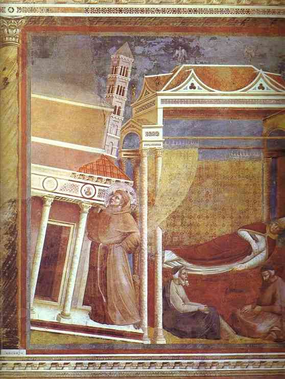 Oil painting:Dream of Innocent III. Before 1300