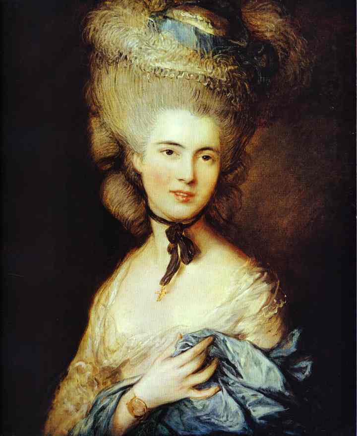 Oil painting:Duchess of Beaufort. 1770