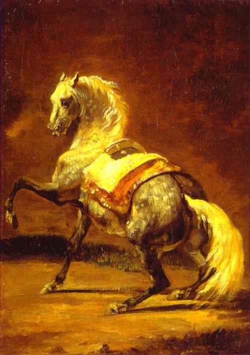 Oil painting:Grey Dapple Horse