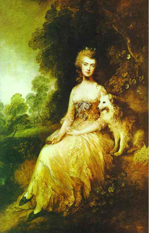 Oil painting:Mrs. Perdita Robinson. 1781