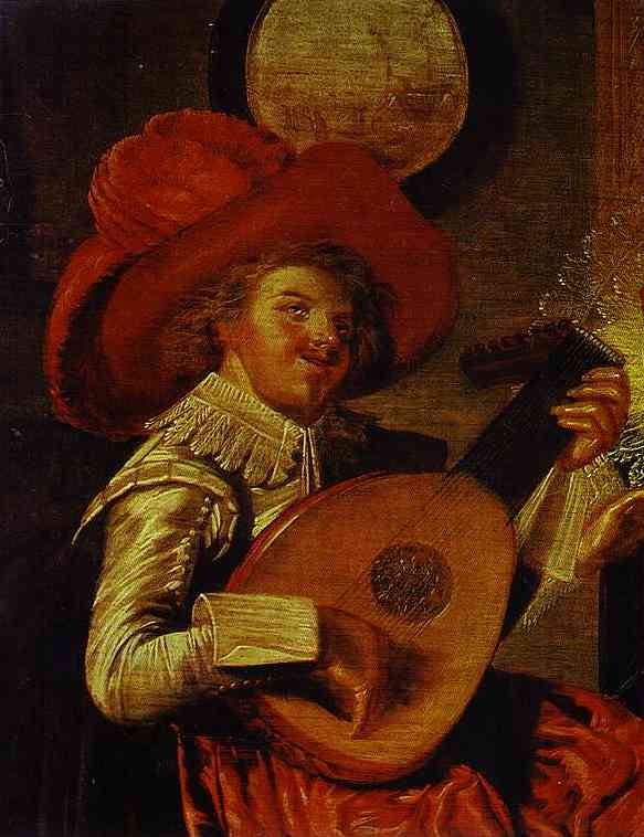 Oil painting:Musicale. Detail. 1623