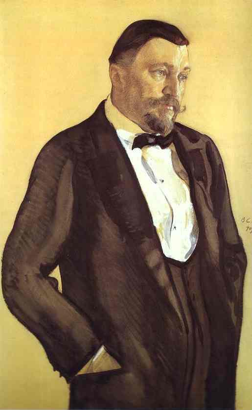 Oil painting:Portrait of Alexei Morozov. 1909