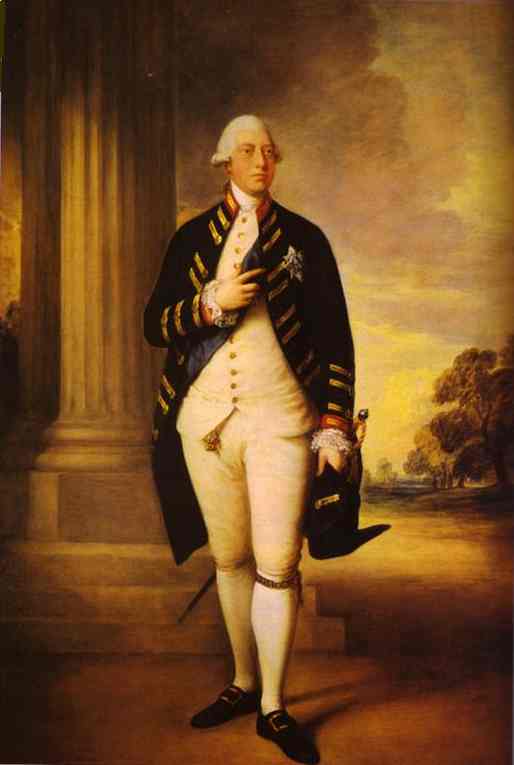Oil painting:Portrait of George III. 1781