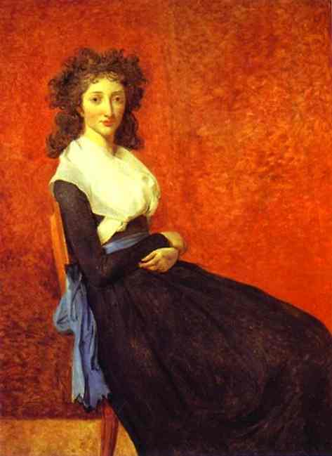 Oil painting:Portrait of Madame Charles-Louis Trudaine.