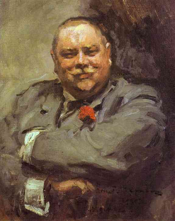 Oil painting: Portrait of Nikolay Chichagov. 1902