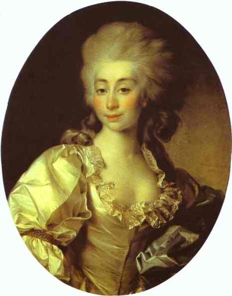 Oil painting:Portrait of Ursula Mniszeck. 1782