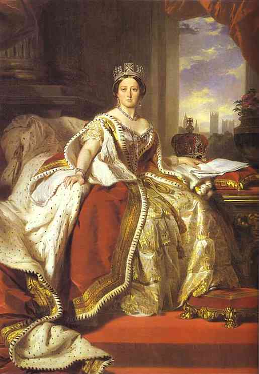 Oil painting:Queen Victoria. 1859