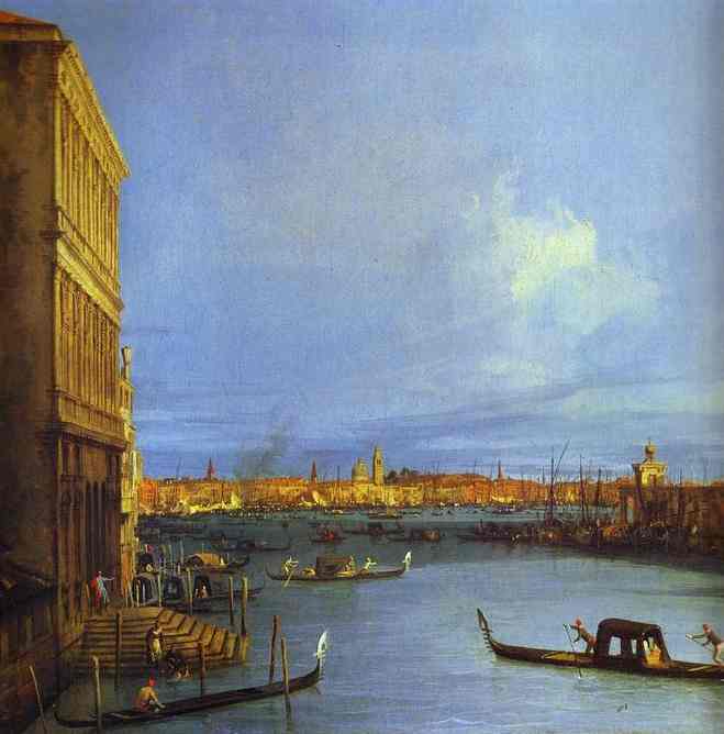 Oil painting:Santa Maria della Salute Seen from the Grand Canal. 1730